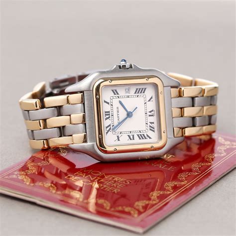 second hand cartier watch mens|pre owned cartier panthere watches.